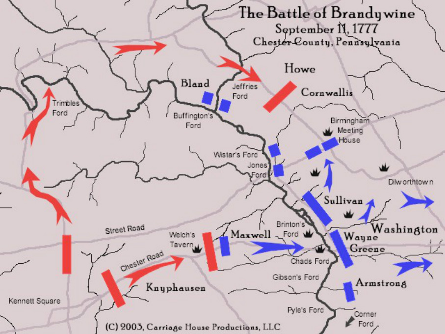brandywine battlefield map